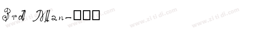 3rd Man字体转换